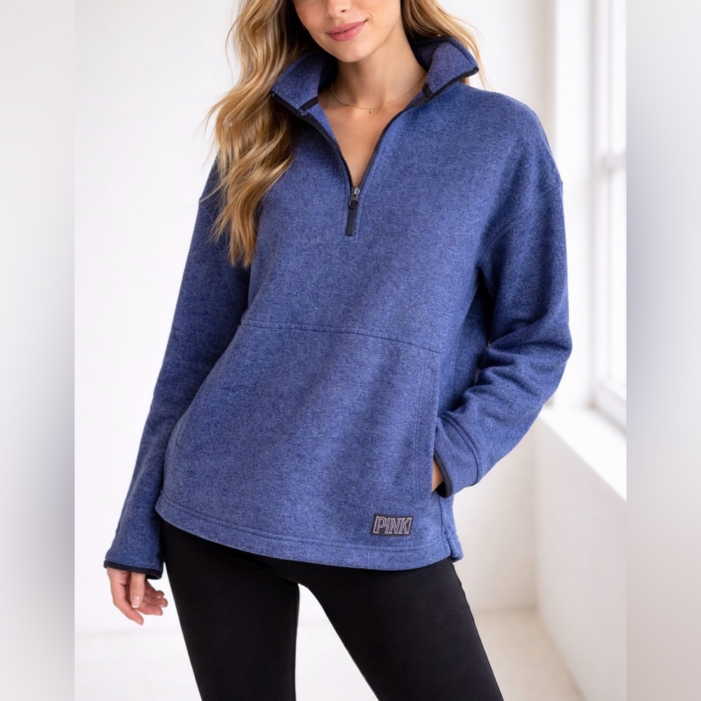PINK by Victoria’s Secret Quarter Zip Pullover | Size Small